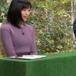 【画像】人妻・竹内由恵アナ(33)、ニットを着ておっぱい強調！こんなにデカかったっけ？